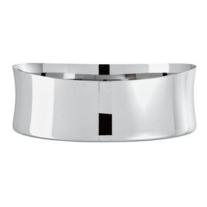 Sambonet Bamboo 18/10 Stainless Steel Bread basket, bowl. 7 7/8 inch